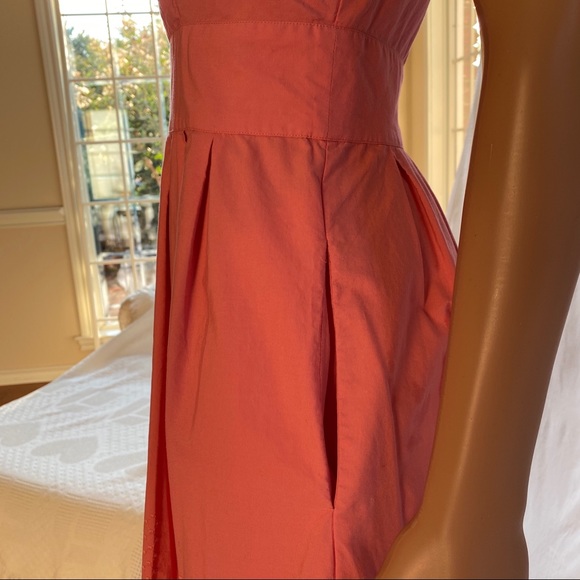 Women’s Sleeveless Pink Dress, 100% Cotton, Size 0 - Picture 4 of 5